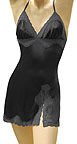 Stretch Silk Satin Doll Chemise with Lace (SD19)